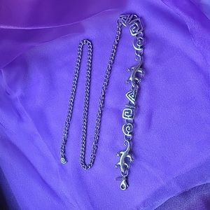 Chicos Silver Gecko Belt